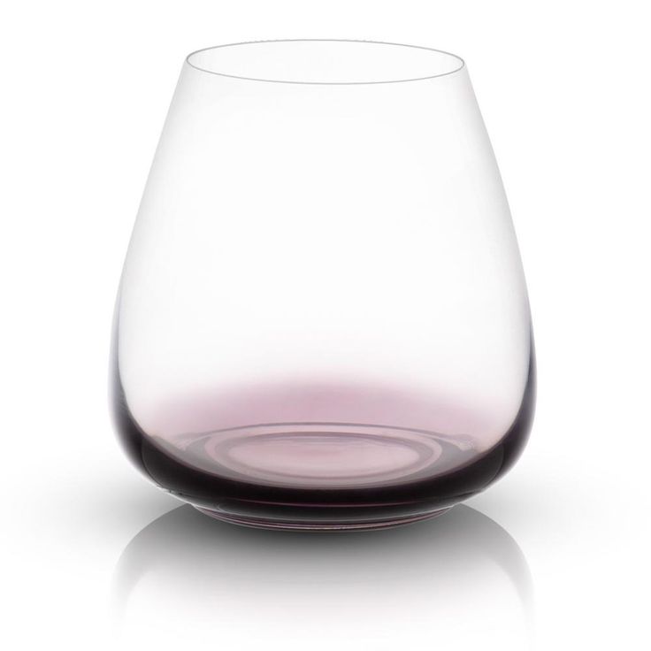 18.2 oz. Black Swan Stemless Red Wine Glasses (Set of 4)