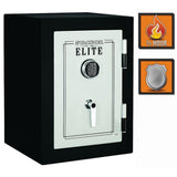 Elite Executive Fire Safe with Electronic Lock in Matte Black/Silver - Super Arbor