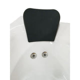 59 in. Acrylic Right Drain Corner Apron Front Whirlpool Bathtub in White - Super Arbor