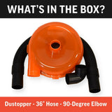 High Efficiency Dust Separator, 12 in. Dia with 2.5 in. Hose, 36 in. Long - Super Arbor