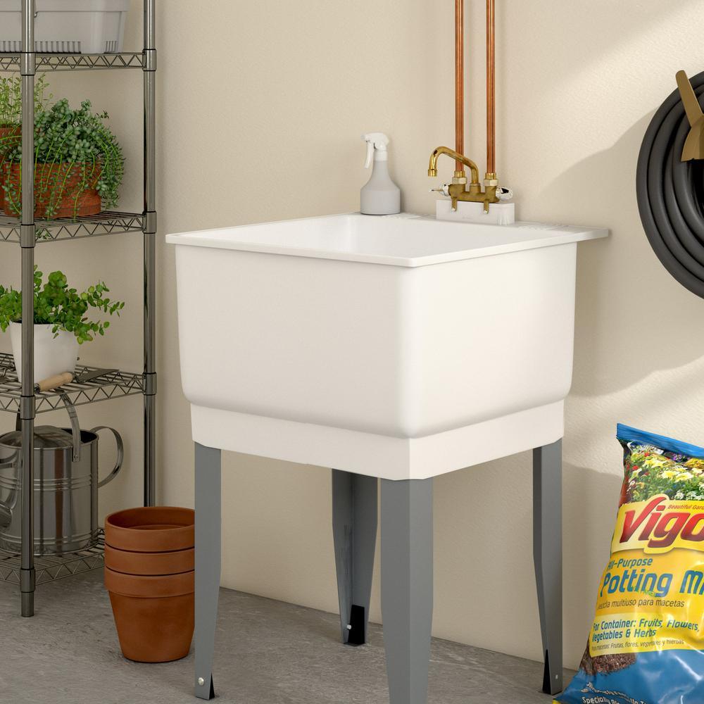 2-Handle Laundry Faucet in Rough Brass - Super Arbor