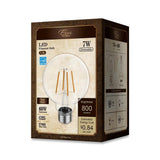 Euri Lighting 60W Equivalent Warm White (2700K) G25 Dimmable Clear LED Light Bulb