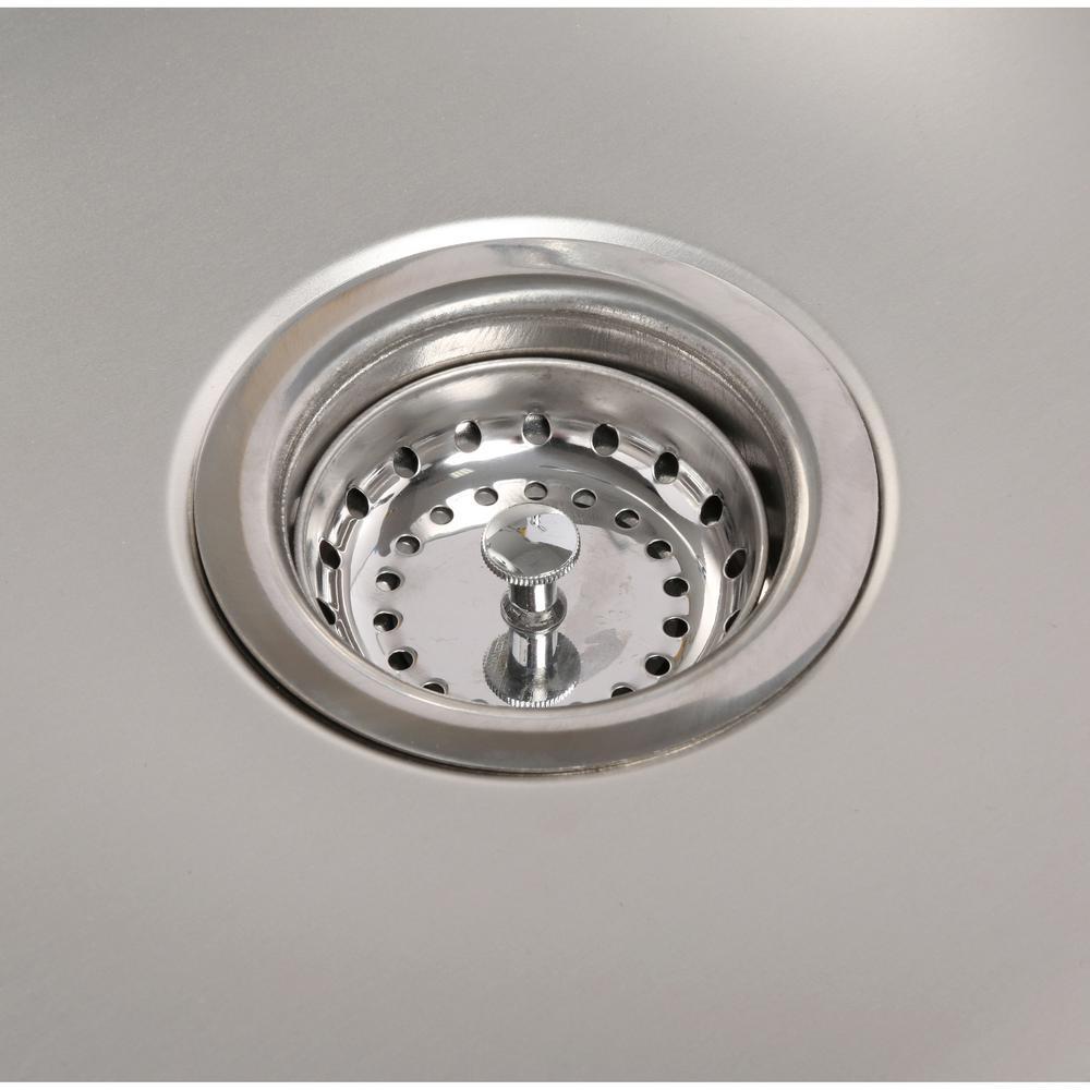 All-in-One Drop-In Stainless Steel 25 in. 4-Hole Single Bowl Kitchen Sink - Super Arbor