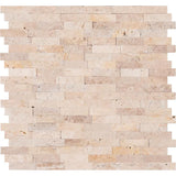 MSI Roman Beige Split Face Peel and Stick 12 in. x 12 in. x 6mm Travertine Mesh-Mounted Mosaic Tile (15 sq. ft. / case)