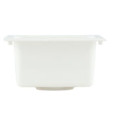 15 in. x 15 in. Fiberglass Self-Rimming Bar Sink in White - Super Arbor