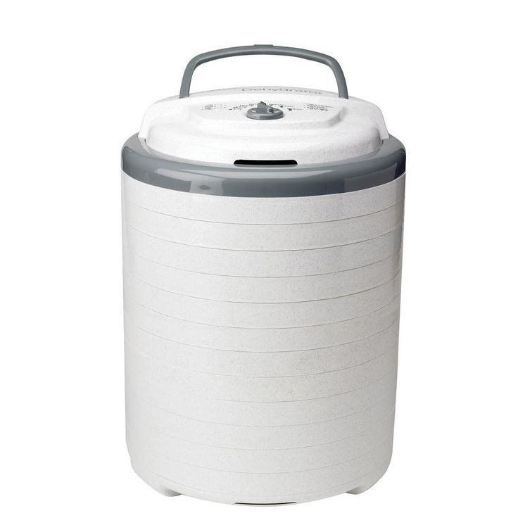 Snackmaster Pro 5-Tray White Food Dehydrator with Temperature Control