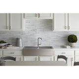 Vault Farmhouse Drop-In Apron Front Self-Trimming Stainless Steel 36 in. 1-Hole Double Bowl Kitchen Sink - Super Arbor
