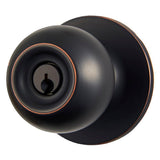 Commercial Aged Bronze Keyed Entry Knob Combo Pack with Single Cylinder Deadbolt - Super Arbor