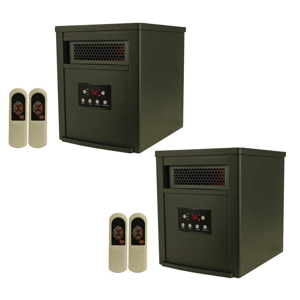 LifePro 6 Element 1500-Watt Portable Infrared Space Heaters (Pair) - Super Arbor