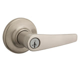 Delta Satin Chrome Entry Door Lever Featuring SmartKey Security - Super Arbor