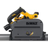 FLEXVOLT 60-Volt MAX Lithium-Ion Cordless Brushless 6-1/2 in. Track Saw Kit with Battery 2Ah, Charger, Case and Track - Super Arbor