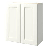 allen + roth Aveley 27-in W x 36.125-in H x 12-in D Linen Maple Door Wall Semi-Custom Cabinet