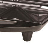 750 W Black Nonstick Compact Dual Sandwich Maker