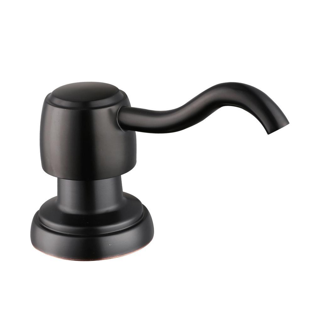 Pavilion Single-Handle Pull-Down Kitchen Faucet with TurboSpray and FastMount and Soap Dispenser in Bronze - Super Arbor