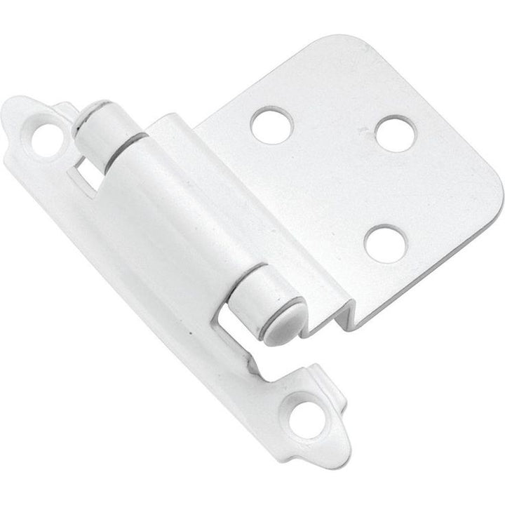 White Surface Self-Closing Hinge (2-Pack)