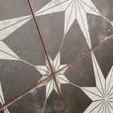 Merola Tile Kings Star Night 17-5/8 in. x 17-5/8 in. Ceramic Floor and Wall Tile, Low Sheen, Black