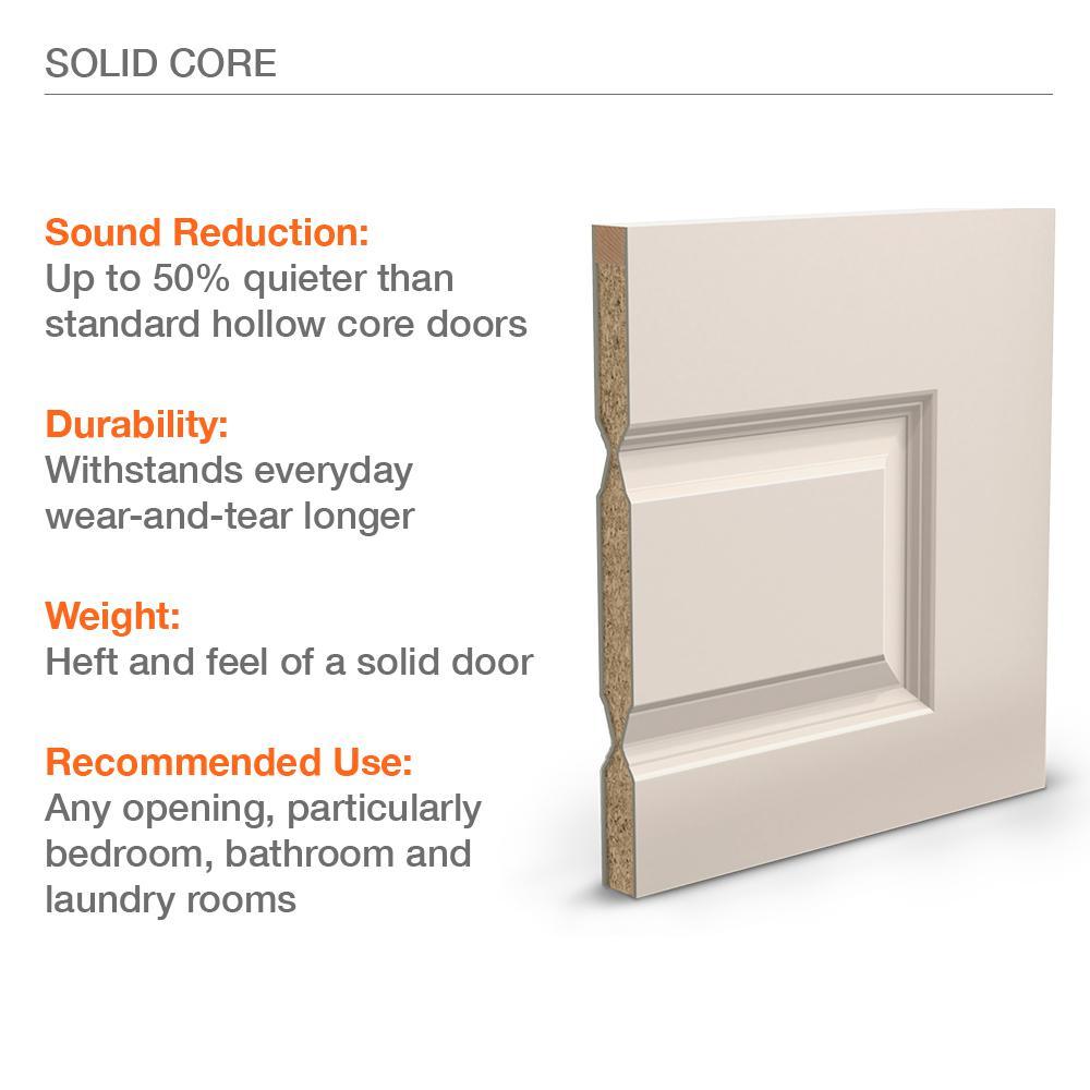 32 in. x 80 in. MODA Primed PMT1011 Solid Core Wood Interior Door Slab w/Translucent Glass - Super Arbor