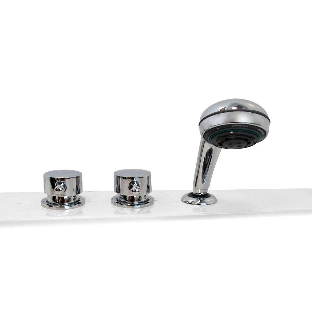 Builder's Choice 53 in. Right Drain Quick Fill Walk-In Air Bath Tub in White - Super Arbor