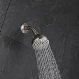 6-7/8 in. 1-Spray Wall Mount Showerhead Shower Set in Brushed Nickel - Super Arbor