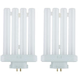 Sunlite 6 in. 27-Watt Linear 4-Pin Quad Tube GX10Q-4 Base FML Fluorescent Tube Light Bulb in Warm White, 3000K (2-Pack)
