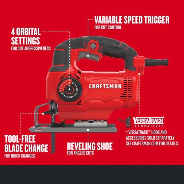 CRAFTSMAN 5-Amp Variable Speed Keyless Jigsaw