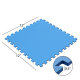 Stalwart Ultimate Comfort Blue 24 in. x 24 in. Foam Garage Floor (4-Pack)