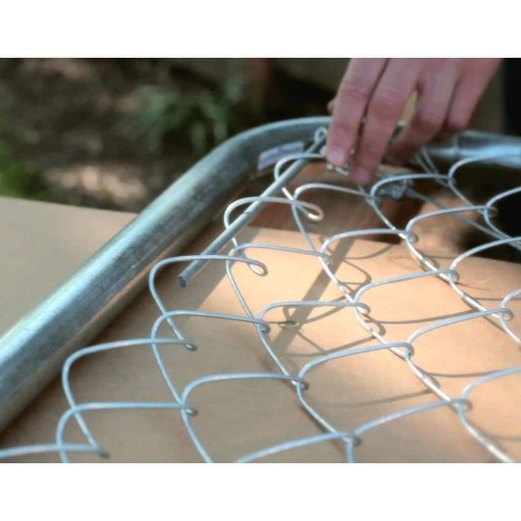 Everbilt Expandable Chain Link 6 ft. W x 4 ft. H Galvanized Steel Fence Gate Kit