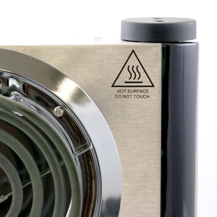 Single Burner Stainless Steel 9 in. Electric Buffet Range Hot Plate
