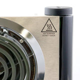 Single Burner Stainless Steel 9 in. Electric Buffet Range Hot Plate