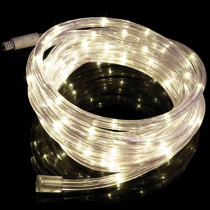 Solar Powered 16 ft. Clear Outdoor Integrated LED 5000K Day Light Landscape Rope Light with Remote Panel