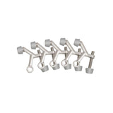 2-1/8 in. x 1-3/4 in. Satin Nickel Standard Hinge Pin Door Stop Value Pack (5 per Pack)
