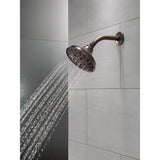 Pivotal 5-Spray 6 in. Single Wall Mount Fixed Rain H2Okinetic Shower Head in Venetian Bronze - Super Arbor