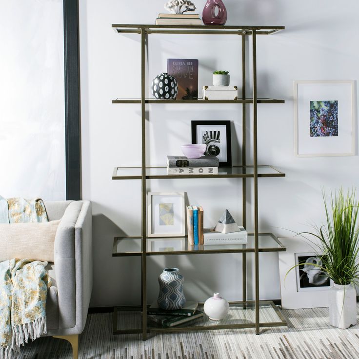 Safavieh Francis French Silver/Clear Metal Etagere