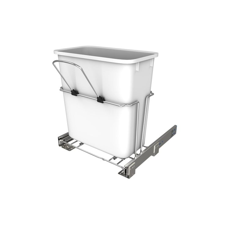 Rev-A-Shelf 20-Quart Plastic Pull Out Trash Can