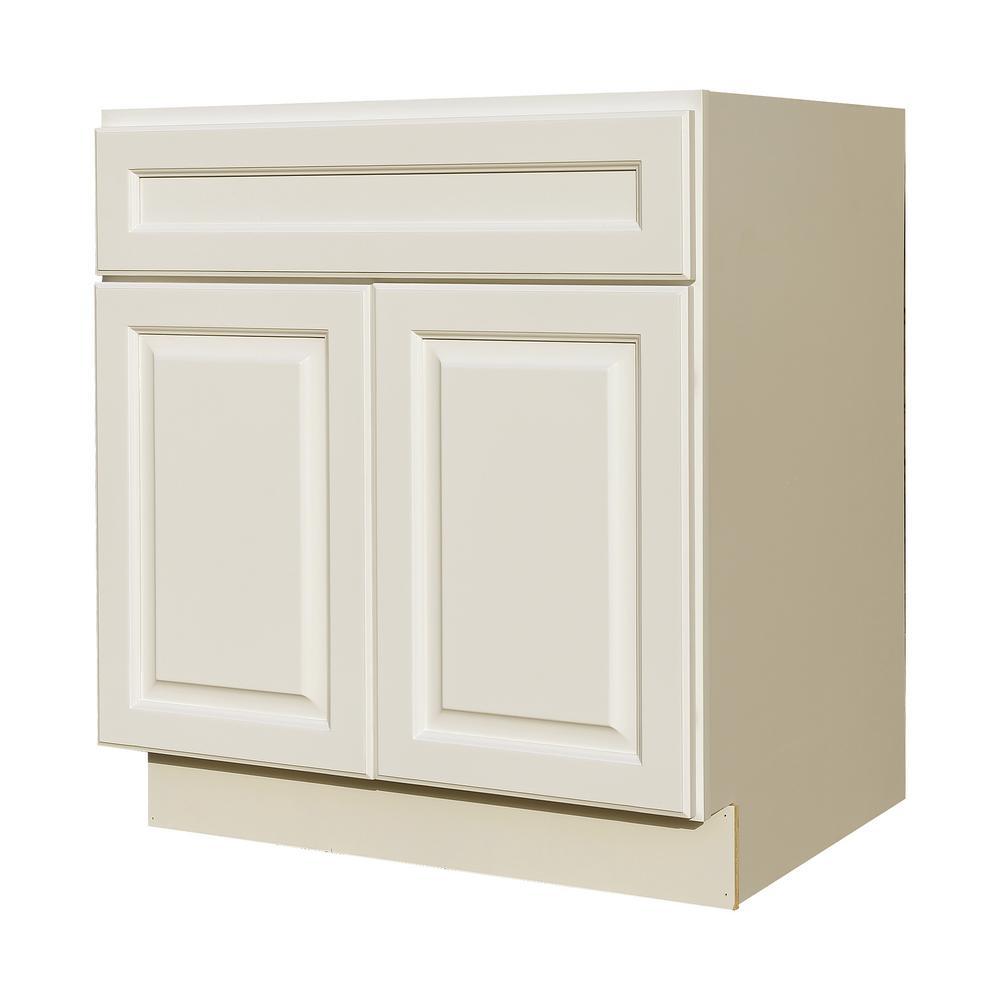 42 in. W x 21 in. D x 34.5 in. H Ready to Assemble Vanity Cabinet with 2-Doors Classic White - Super Arbor
