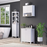 Madison 23.63 in. W x 11.81 in. D x 27.56 in. H 2-Door Floor Cabinet in White - Super Arbor