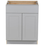 Cambridge Shaker Assembled 18 in. x 34.5 in. x 24.5 in. Base Cabinet w/ 1 Soft Close Drawer & 1 Soft Close Door in White - Super Arbor