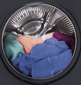 GE 2.4 cu. ft. High-Efficiency Stackable White Front Loading Washing Machine with Steam, ENERGY STAR