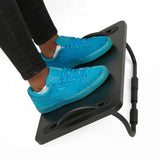 Black Metal Tilting Ergonomic Foot Rest with Smooth Surface and Adjustable Angles - Super Arbor