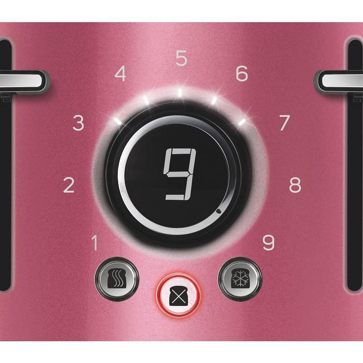4-Slice Red Toaster with Rack