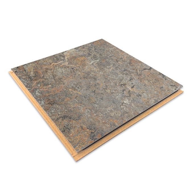 Forbo Flooring Systems Marmoleum Cinch Loc Seal Granada 10-mm T x 12-in W x 12-in L Waterproof Tile Look Laminate Flooring (6.78-sq ft / Carton)