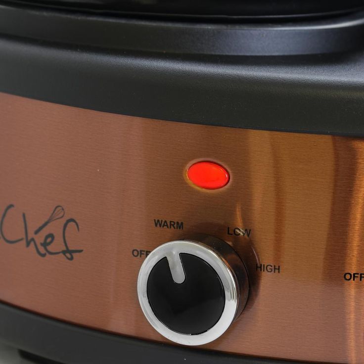 Triple 4.5 Qt. Copper Slow Cooker with Glass Lids