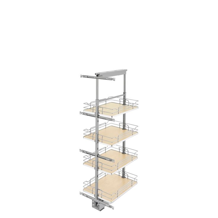 Rev-A-Shelf 16-in W x 50.75-in H 4-Tier Pull Out Metal Soft Close Baskets & Organizers