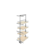 Rev-A-Shelf 16-in W x 50.75-in H 4-Tier Pull Out Metal Soft Close Baskets & Organizers