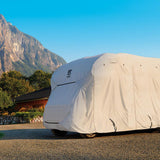 Classic Accessories Over Drive PermaPRO Molded Fiberglass Travel Trailer Cover, Fits up to 8 ft.-10 ft. long RVs - Super Arbor