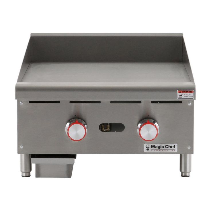 Commercial 24 in. Thermostatic Countertop Griddle