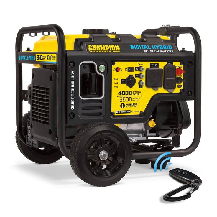 CHAMPION POWER EQUIPMENT DH 8750-Watt Electric Start Gasoline Powered Open Frame Inverter Generator with 420 cc Engine