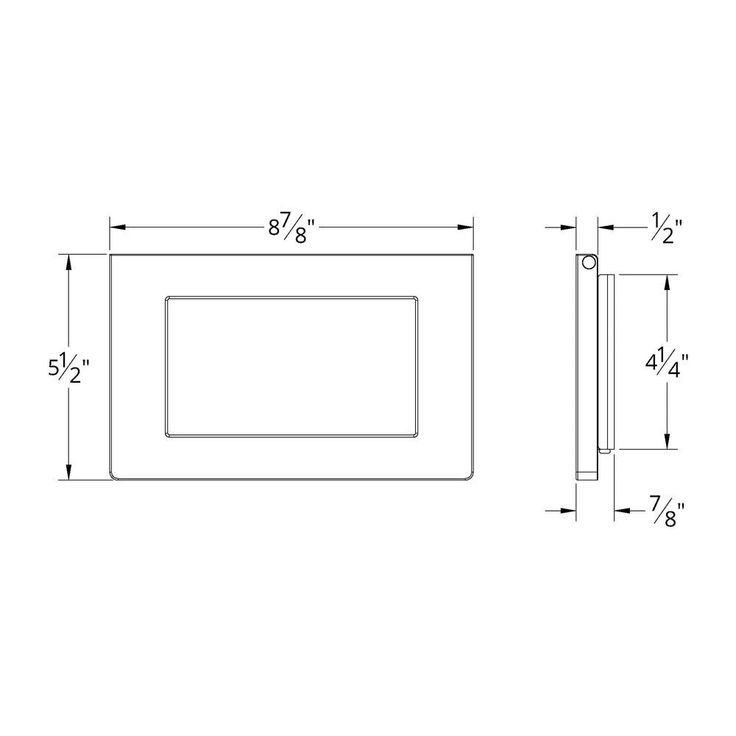 Wi-Fi Touch Panel Ceiling Fan Wall Control with Mounting Bracket in Black