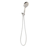 Modern 6-Spray 4.5 in. Single Wall Mount Handheld Adjustable Shower Head in Brushed Nickel - Super Arbor