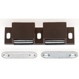 2x6 lbs. Magnetic Catch with Counter Plates, Brown (1-Pack)